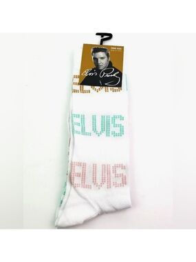 4/$25 Elvis Presley Novelty Socks Fun Socks Crazy Socks Graceland